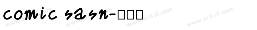 comic sasn字体转换